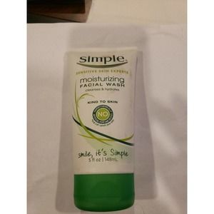simple moisturizing facial wash for sensitive skin 5 fl oz free shipping